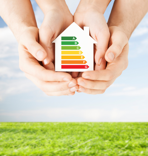 home energy saving hands