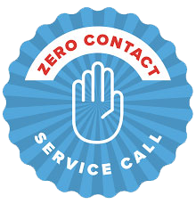 zero contact service call badge